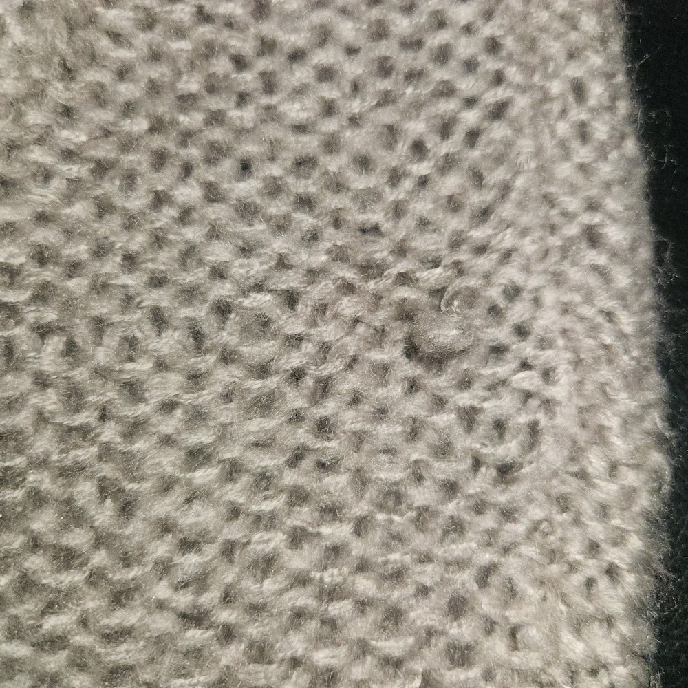 JOHN + JENN Distressed Pullover Sweater Gray Women's Oversized X Small Anthro - Picture 6 of 6